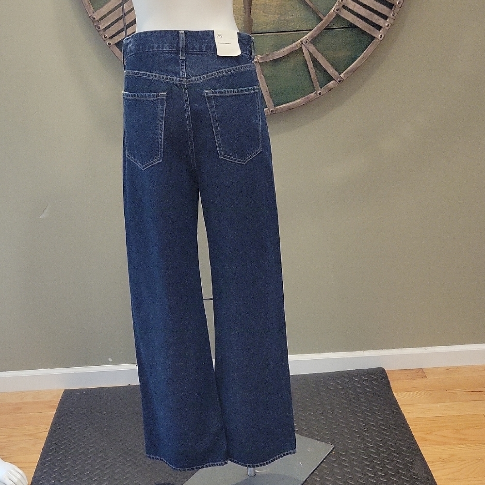 Citizens Of Humanity Petra Pleated Trouser Wide Leg Jean In Eden - Picture 4 of 16